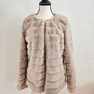 Womens  Fur Coats Long Sleeve Fluffy Winter Fuzzy Jackets